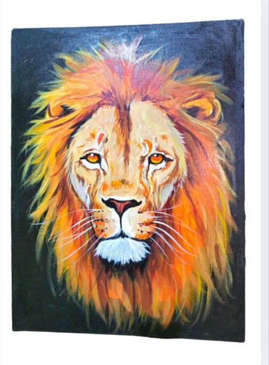 Tanzania Lion Painting